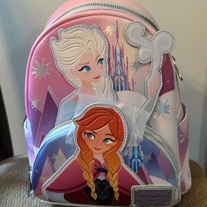 Disney Parks Loungfly Anna Elsa Frozen Backpack-New With Tags